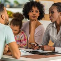 Parent and teacher meeting